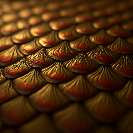 Golden dragon scales
