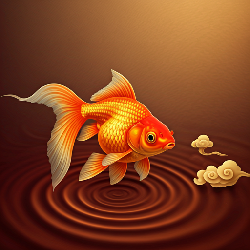 Golden fish blessing artwork