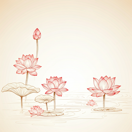 Lotus and blossom blessing artwork