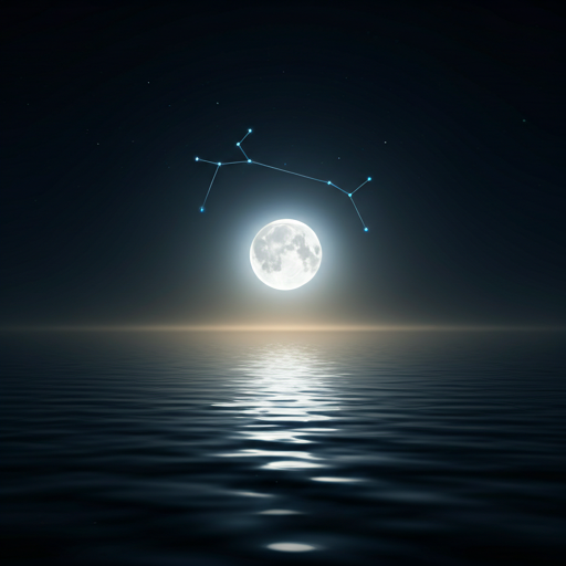 Moon and constellation blessing artwork