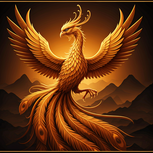 Golden immortal phoenix